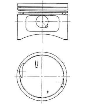Píst KOLBENSCHMIDT 91819620
