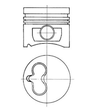 Píst KOLBENSCHMIDT 92006820