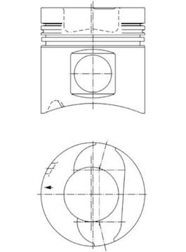Píst KOLBENSCHMIDT 92052700
