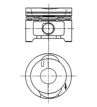 Píst KOLBENSCHMIDT 92228600