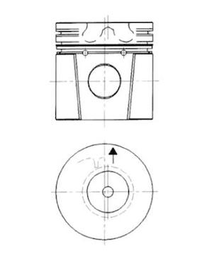 Píst KOLBENSCHMIDT 92253610
