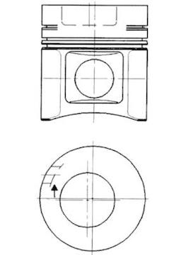 Píst KOLBENSCHMIDT 92306600