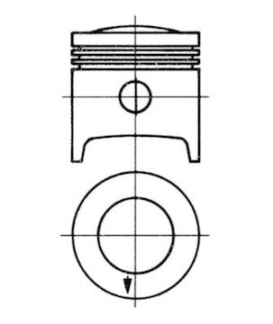 Píst KOLBENSCHMIDT 92412600