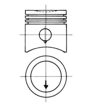 Píst KOLBENSCHMIDT 92450600
