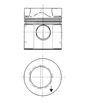 Píst KOLBENSCHMIDT 92525700