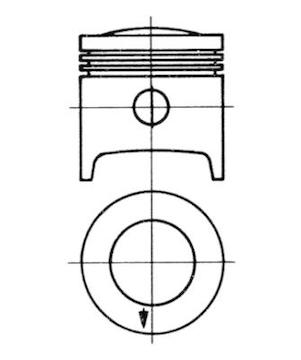 Píst KOLBENSCHMIDT 92614601