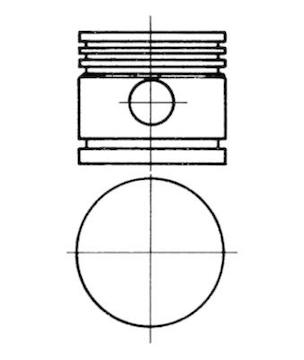 Píst KOLBENSCHMIDT 92786600