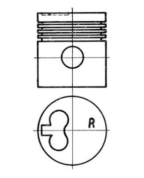 Píst KOLBENSCHMIDT 92791800