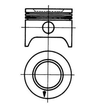 Píst KOLBENSCHMIDT 92803601
