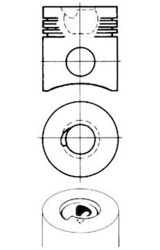 Píst KOLBENSCHMIDT 92824600