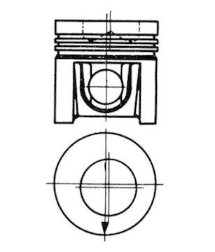Píst KOLBENSCHMIDT 92951600