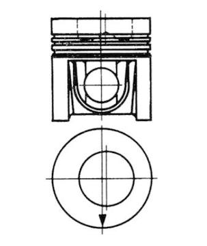 Píst KOLBENSCHMIDT 92952600