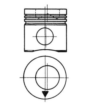 Píst KOLBENSCHMIDT 92982600