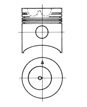 Píst KOLBENSCHMIDT 93061600