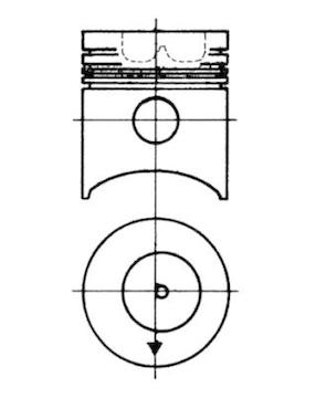 Píst KOLBENSCHMIDT 93063600