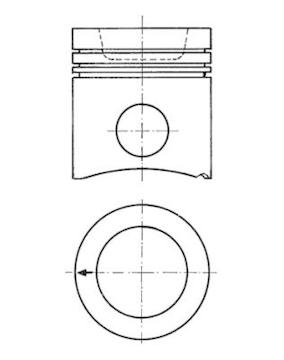 Píst KOLBENSCHMIDT 93066600