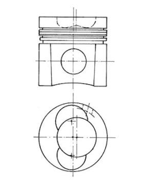 Píst KOLBENSCHMIDT 93137600