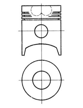 Píst KOLBENSCHMIDT 93208600