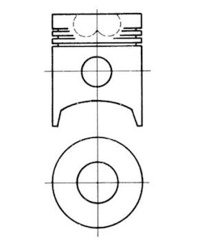 Píst KOLBENSCHMIDT 93209600