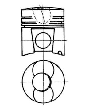 Píst KOLBENSCHMIDT 93224600