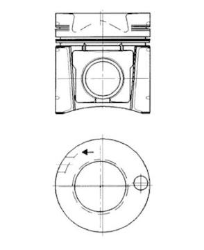 Píst KOLBENSCHMIDT 93231600