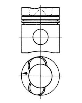 Píst KOLBENSCHMIDT 93234600