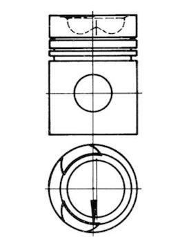 Píst KOLBENSCHMIDT 93249600