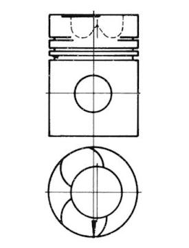 Píst KOLBENSCHMIDT 93250600