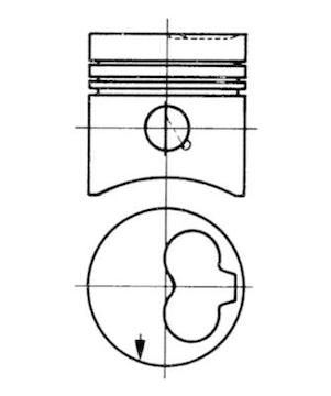 Píst KOLBENSCHMIDT 93260620