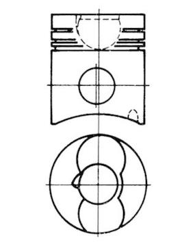 Píst KOLBENSCHMIDT 93274600