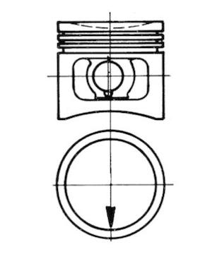 Píst KOLBENSCHMIDT 93356800
