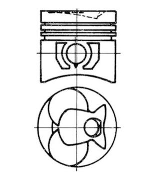 Píst KOLBENSCHMIDT 93444620