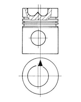 Píst KOLBENSCHMIDT 93474700