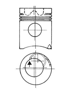 Píst KOLBENSCHMIDT 93504700