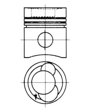 Píst KOLBENSCHMIDT 93508610