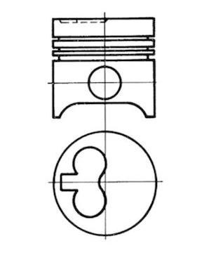 Píst KOLBENSCHMIDT 93520620