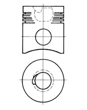 Píst KOLBENSCHMIDT 93552600