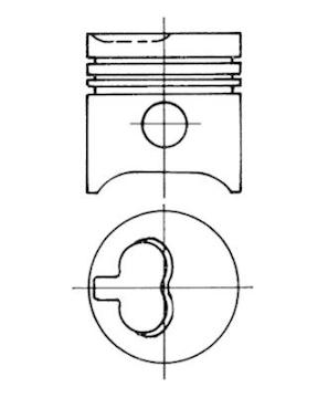 Píst KOLBENSCHMIDT 93625600