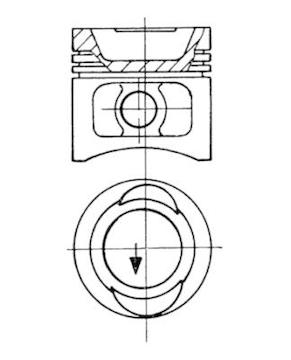 Píst KOLBENSCHMIDT 93632600