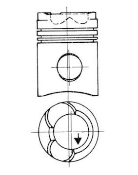 Píst KOLBENSCHMIDT 93660700
