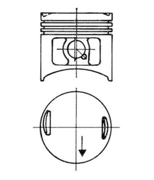 Píst KOLBENSCHMIDT 93673700