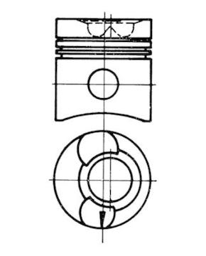 Píst KOLBENSCHMIDT 93734600