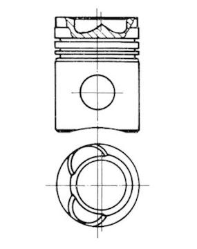 Píst KOLBENSCHMIDT 93734700