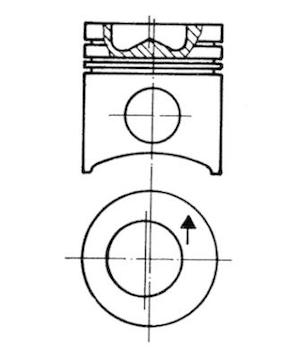 Píst KOLBENSCHMIDT 93759600