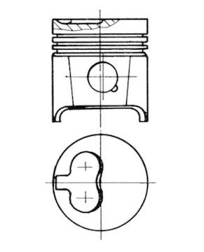 Píst KOLBENSCHMIDT 93784730