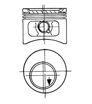 Píst KOLBENSCHMIDT 93827620