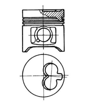 Píst KOLBENSCHMIDT 93911700