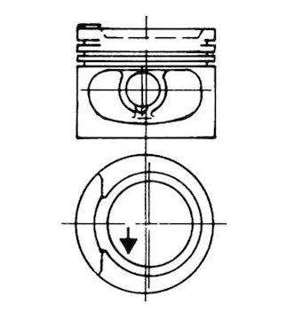 Píst KOLBENSCHMIDT 93928620