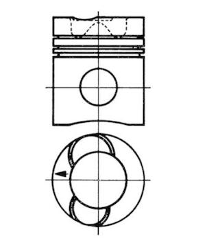 Píst KOLBENSCHMIDT 93938600