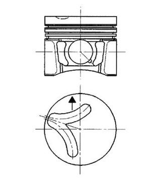 Píst KOLBENSCHMIDT 94347610